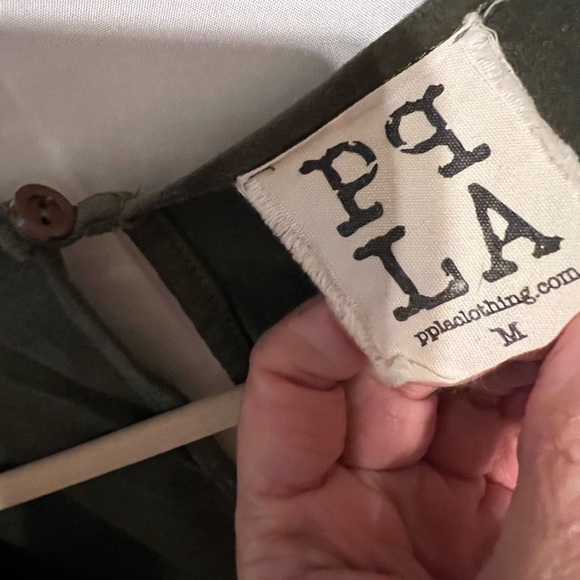 Sz  M PPLA  Peoples Project L.A cute Moss Green Romper - Picture 3 of 10